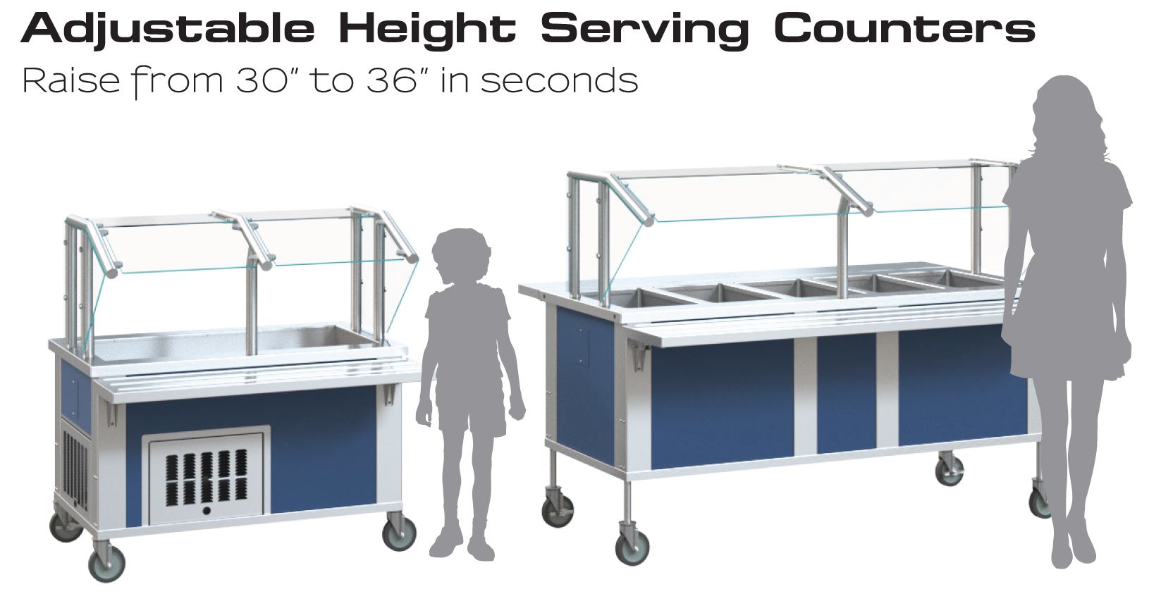 Piper Focus - Adjustable Height Serving Counter
